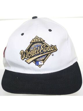 NWOT Vintage 1995 World Series Cleveland Indians Logo 7 MLB Hat Snapback Cap